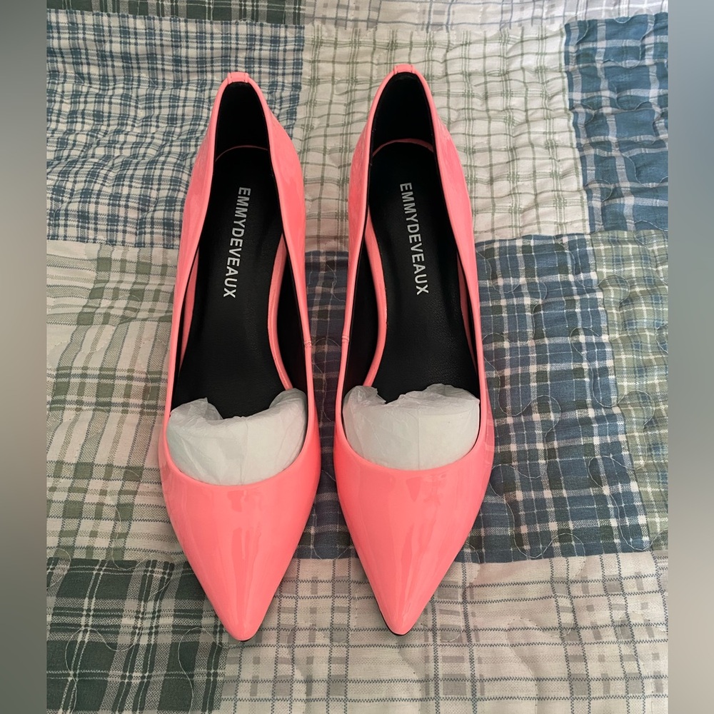 Emmy Deveux Hot Pink Harper Heel Size 7.5